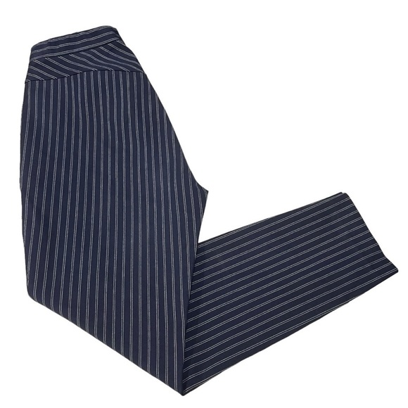 Rag & Bone Simone Navy Blue Twill Pinstriped Trouser Pants Women’s 8 - Picture 11 of 13